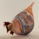 Sitzendes Huhn aus Glas