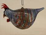 Hängendes Huhn aus Glas